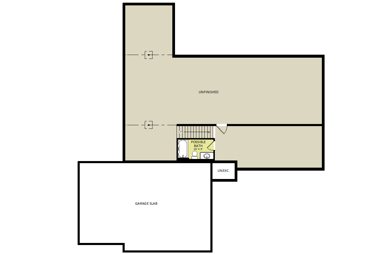 BluebirdLower Level Floor Plan